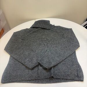 Ann Taylor Gray Turtleneck Sweater Size XL